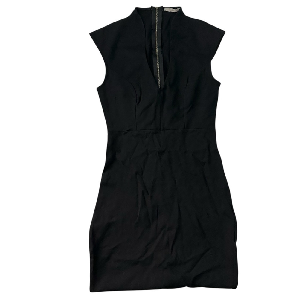 Black sleeveless cocktail dress
